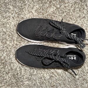 Under Armour Black Running Shoes with White Accents